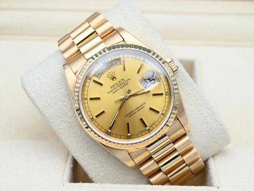 Rolex Day-Date Ref. 18238 Year 1993 (Box), Handtassen en Accessoires, Horloges | Heren, Polshorloge, Zo goed als nieuw, Rolex