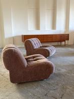 Fauteuil (2) - Fluweel, Hout - Modulaire fauteuil