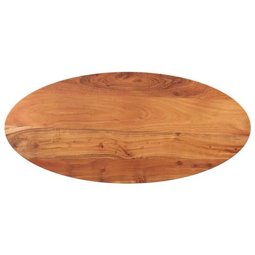 vidaXL Tafelblad ovaal 140x60x2,5 cm massief acaciahout, Maison & Meubles, Pièces pour table, Envoi
