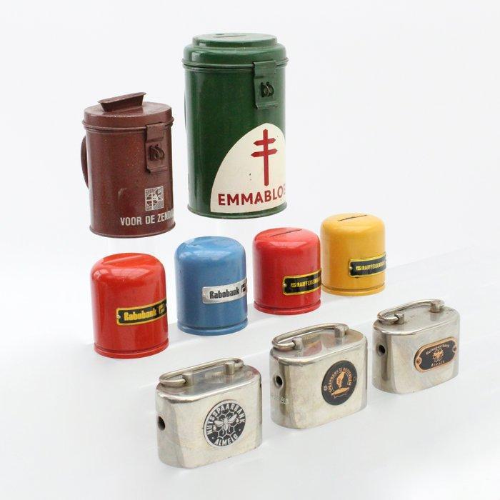 Nutsspaarbank - spaarbank Rotterdam - Spaarpot (9) - Metaal, Antiquités & Art, Antiquités | Jouets