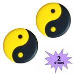 Fako Bijoux® - Tennisdemper - Yin Yang - Zwart/Geel- 2 Stuks, Nieuw, Verzenden