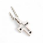 Barakà - Ketting met hanger - 18 karaat Witgoud - 0.10ct.