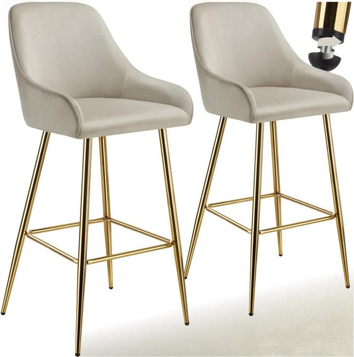 Barkrukken set van 2 - Barstoel met rugleuning - Barkruk - B, Huis en Inrichting, Overige Huis en Inrichting, Verzenden