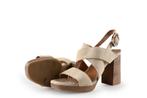 Manfield sandalen in maat 36 Beige | 5% korting, Verzenden, Beige, Sandalen of Muiltjes, Manfield