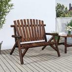 vidaXL Tuinbank 2-zits 119x85x98 cm massief vurenhout, Tuin en Terras, Tuinsets en Loungesets, Verzenden, Nieuw
