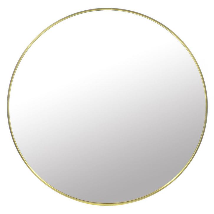 Luxe gouden ronde spiegel - 80 cm - design wandspiegel vo..., Huis en Inrichting, Woonaccessoires | Spiegels, Rond, Nieuw, Minder dan 100 cm