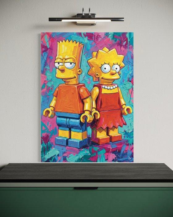 ANDSAL - Bart & Lisa Simpson Pop Street Art Lego Special, Enfants & Bébés, Jouets | Duplo & Lego