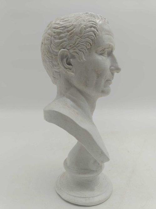 sculptuur, Busto di Giulio Cesare - 30 cm - marmerstof, Antiek en Kunst, Curiosa en Brocante