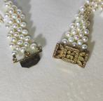 Zonder Minimumprijs - Kraagketting Verguld, Zilver Parel -, Handtassen en Accessoires, Antieke sieraden