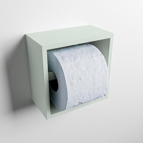 MONDIAZ Easy Toiletrolhouder CUBE 160 solid surface, Doe-het-zelf en Bouw, Sanitair, Overige typen, Nieuw, Ophalen of Verzenden