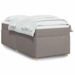 vidaXL Boxspring met matras stof taupe 90x200 cm, Verzenden, Nieuw