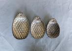 Cesa - Set of Ananas shaped - Plat (3) - Argent 800, Antiek en Kunst