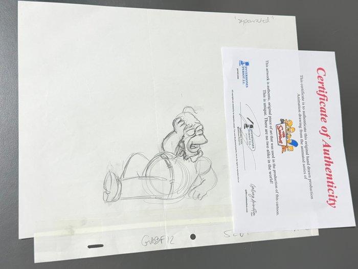 Gracie Films - Dessin danimation original de Homer Simpson,, Cd's en Dvd's, Dvd's | Tekenfilms en Animatie