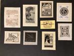 17 Ex-libris Exlibris Jugendstil, Art Nouveau, Art Deco,