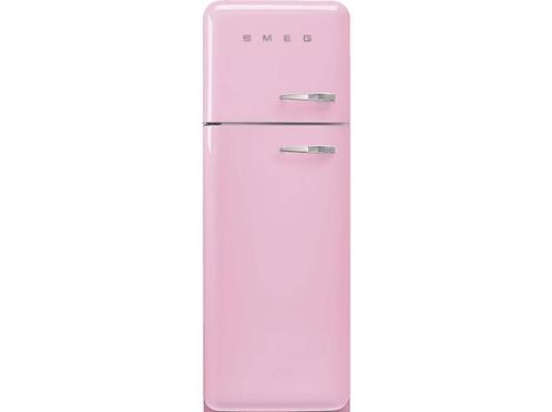 SMEG -  Koel-vriescombinatie D  - Roze, Elektronische apparatuur, Koelkasten en IJskasten, 200 liter of meer, Nieuw, Zonder vriesvak