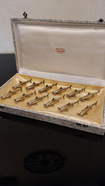 Porte couteau (12) - Bronze doré - Requins marteau