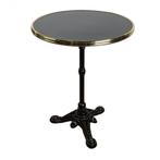 Nieuwe Terrastafel Parijs (60cm) - Zwart- Vintage/Café, Ophalen, Nieuw