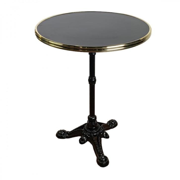 Nieuwe Terrastafel Parijs (60cm) - Zwart- Vintage/Café, Huis en Inrichting, Tafels | Eettafels, Ophalen