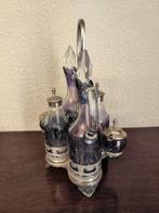 Olie-en-azijnstelletje - Kristal, Antiek en Kunst