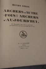 Henri Stein / Léon Laugier - Archers dautrefois: Archers