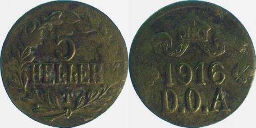 5 Heller 1916t dick, Timbres & Monnaies, Monnaies | Europe | Monnaies non-euro, Envoi