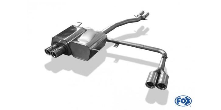 FOX BMW Z4 E85 einddemper uitgang rechts/links incl. Y-aansl, Autos : Pièces & Accessoires, Systèmes d'échappement, Envoi