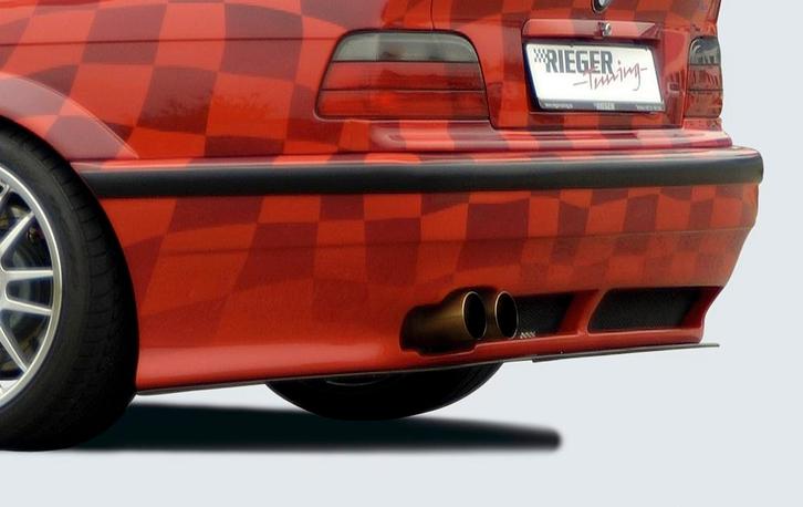 Rieger achterbumper breedbouw II | 3-Serie E36 - Cabrio, Cou, Auto-onderdelen, Carrosserie, Nieuw, BMW, Verzenden