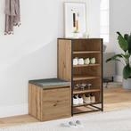 vidaXL Opbergbox met lade 40,5x40x40 cm bewerkt hout, Verzenden, Nieuw
