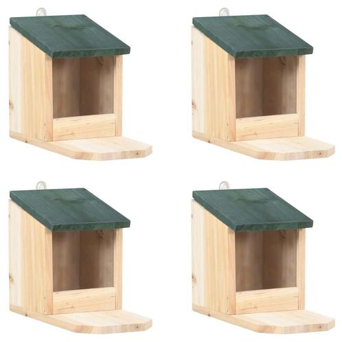 vidaXL Maisons pour écureuils 4 pcs Bois de sapin, Animaux & Accessoires, Rongeurs & Lapins | Cages & Clapiers, Neuf, Envoi