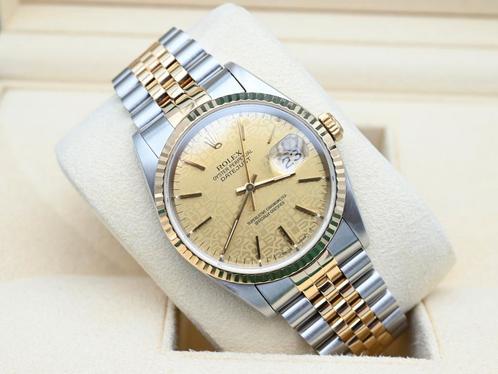 Rolex Datejust Ref. 16233 Year 1993 (Box), Handtassen en Accessoires, Horloges | Heren, Goud, Zo goed als nieuw, Goud, Rolex, Polshorloge