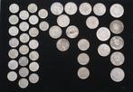 France. Lot de 42 monnaies en argent (5 Francs a 50 Francs)