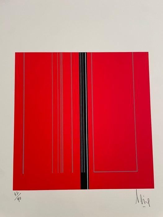 Luc Peire - Senza titolo (composizione astratta), Antiek en Kunst, Antiek | Overige Antiek