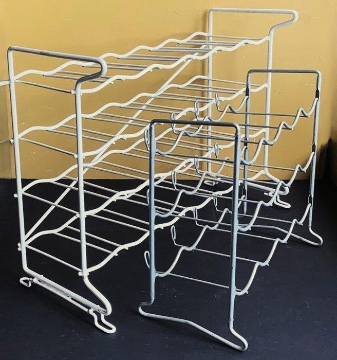 Wijnrek - Tomado - Geplastificeerd metaaldraad - Twee, Antiek en Kunst, Kunst | Designobjecten