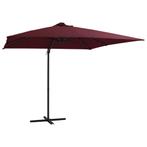 vidaXL Zweefparasol met LED-verlichting 250x250 cm, Verzenden