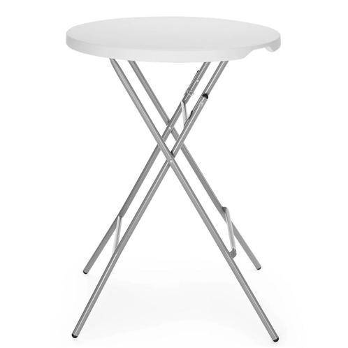 Inklapbare Statafel | Kunststof/Metaal | Wit Blad | Grijs, Zakelijke goederen, Horeca | Keukenapparatuur, Nieuw in verpakking