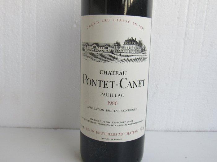 1986 Château Pontet Canet - Bordeaux, Pauillac 5ème Grand, Verzamelen, Wijnen