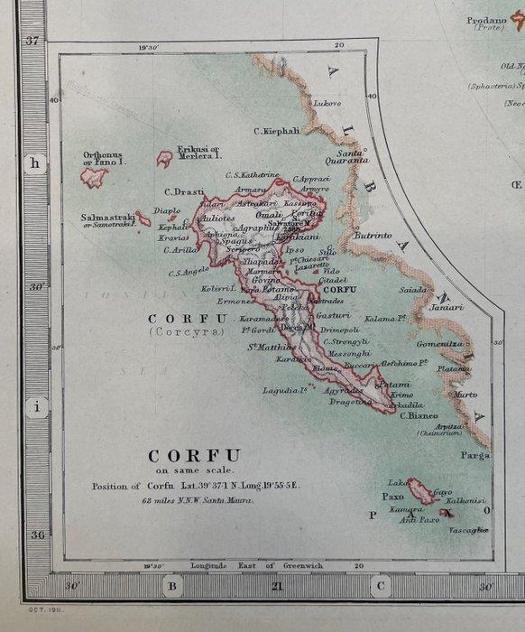 Grèce - Grèce moderne 1911 avant les guerres balkaniques;, Boeken, Atlassen en Landkaarten