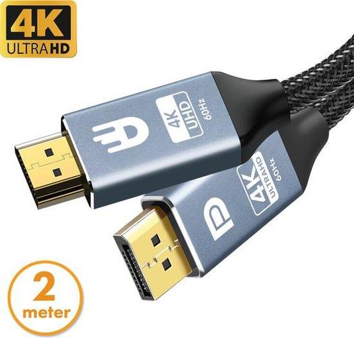 2eChoix | Drivv. Câble Premium Displayport vers HDMI - 4K, Computers en Software, Pc- en Netwerkkabels, Ophalen of Verzenden