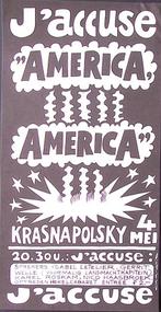 Poster over demonstratie bij het Krasnapolsky in Amsterdam, Verzamelen, Verzenden, Nieuw, Overige onderwerpen, Met lijst