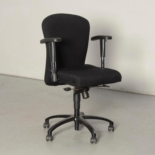 Interstuhl 0152X bureaustoel, zwart, 2D armleggers, Huis en Inrichting, Bureaustoelen, Ophalen of Verzenden