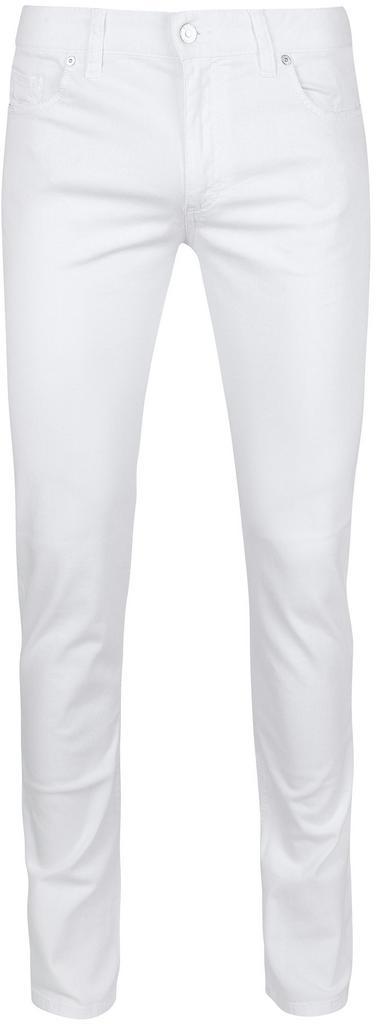 Alberto Pipe Denim Wit maat Maat 52/54 (L) Heren, Kleding | Heren, Broeken en Pantalons, Wit, Nieuw, Maat 52/54 (L), Verzenden