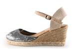 Pep Step Espadrilles in maat 38 Zilver, Kleding | Dames, Espadrilles, Verzenden, Zo goed als nieuw, Overige kleuren