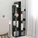 vidaXL Boekenkast 48x25,5x140 cm bewerkt hout zwart, Huis en Inrichting, Kasten | Boekenkasten, Verzenden, Nieuw