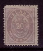 IJsland 1876 - 20a licht lila - Stanley Gibbons 18, Gestempeld