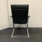 ahrend 350 Design vergaderstoel met hoge rug en slede frame,, Huis en Inrichting, Stoelen, Gebruikt, Zwart, Eén