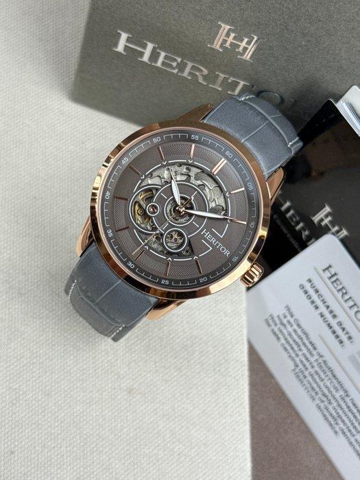 Heritor - Automatic Davies Semi-Skeleton - Gold/Grey - Sans, Bijoux, Sacs & Beauté, Montres | Hommes