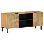 vidaXL Tv-meubel 105x33x46 cm massief mangohout bruin, Huis en Inrichting, Verzenden, Nieuw