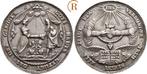 Zilverne Gußmedaille von J Hoehn auf die Ehe o J ( 17 Jhr.., Postzegels en Munten, Penningen en Medailles, Verzenden