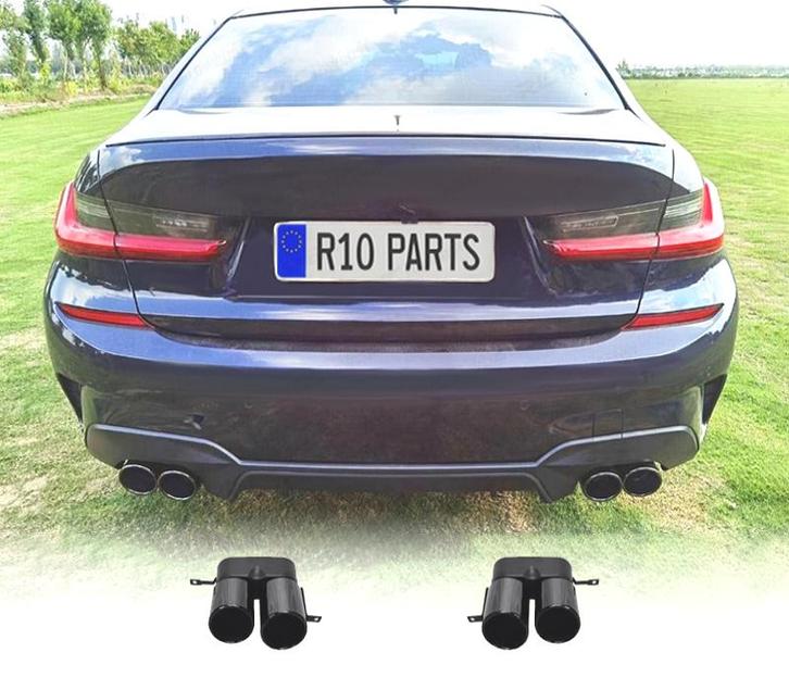 SORTIES DÉCHAPPEMENT BMW G20 G21 LCI 23-25 NOIR BRILLANT, Auto-onderdelen, Uitlaatsystemen, Verzenden