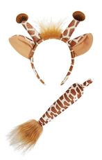 Giraf Haarband Oren Staart Diadeem Set Bruin Dierenprint Oor, Kleding | Dames, Carnavalskleding en Feestkleding, Nieuw, Ophalen of Verzenden